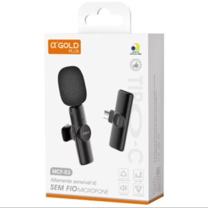 Microfone sem fio Tipo-C 